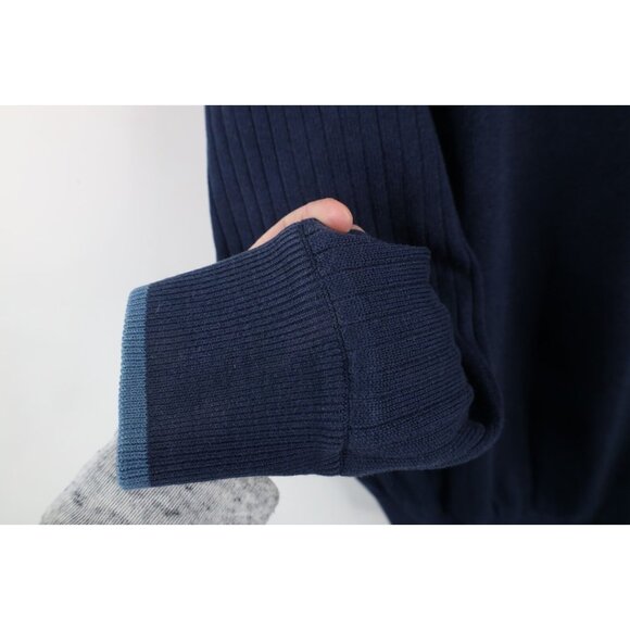 Vintage Mizuno Golf Mens M Spell Out Ribbed Knit WindLite Sweater Jacket Swacket - Picture 6 of 13